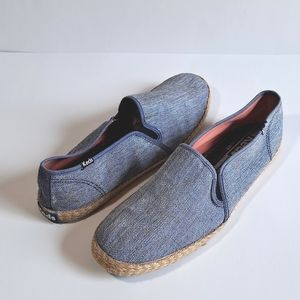 Keds slip on jute wrapped soles sz9